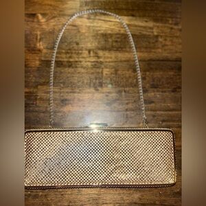NWT Whiting & Davis Gold Metal Bling Box Bag.  Gorgeous!!!
